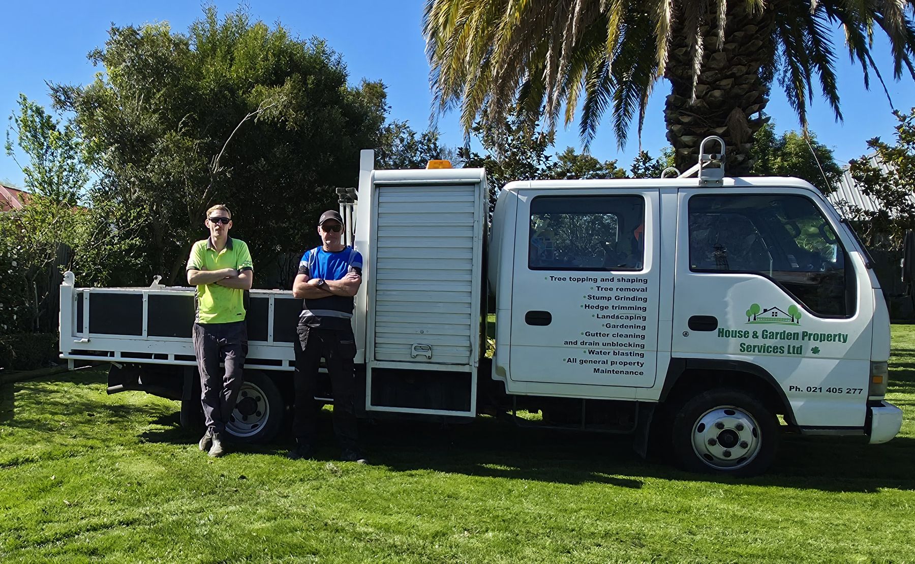 House and Garden team and service vehicle