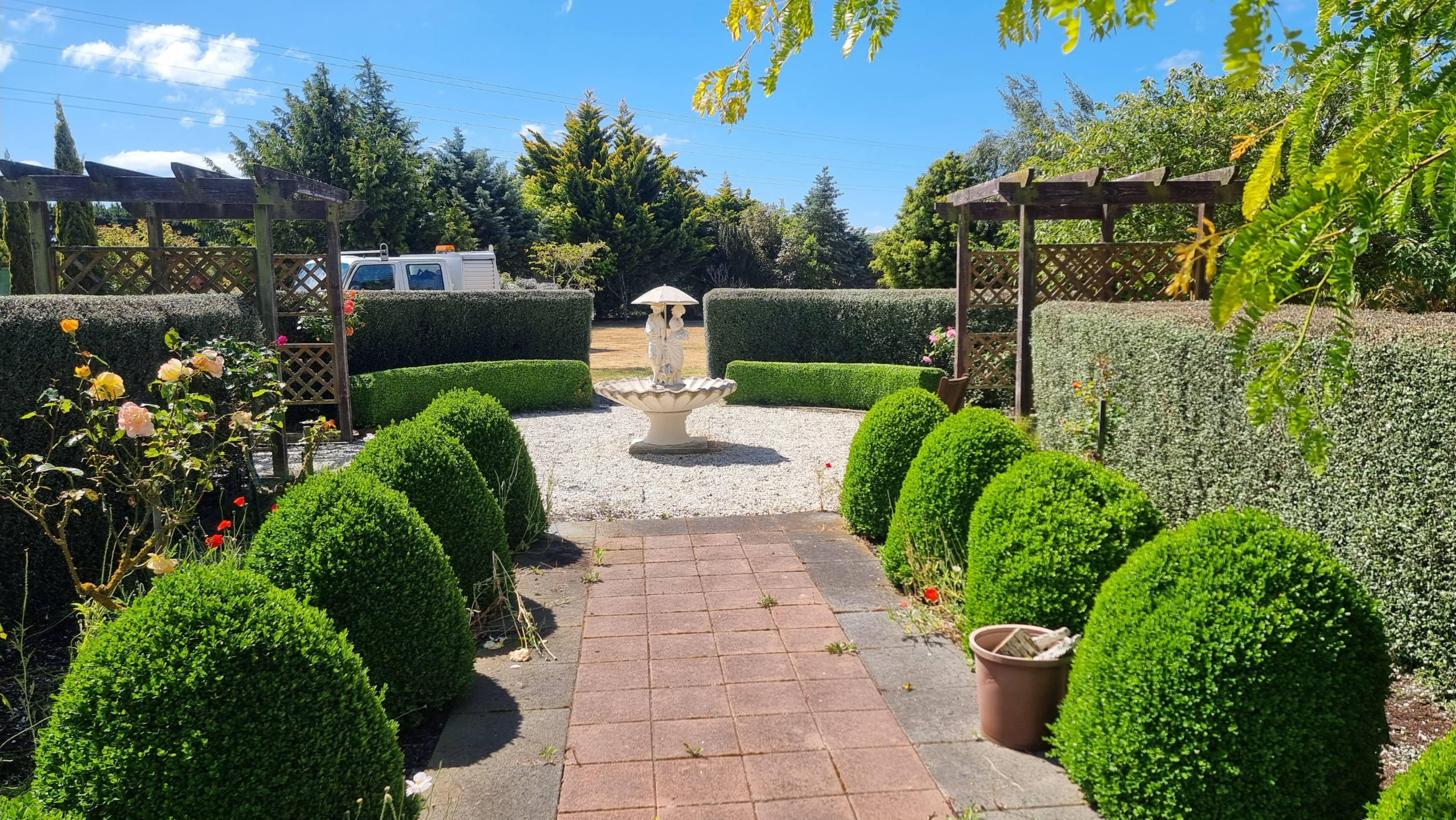 Completed garden landscaping project
